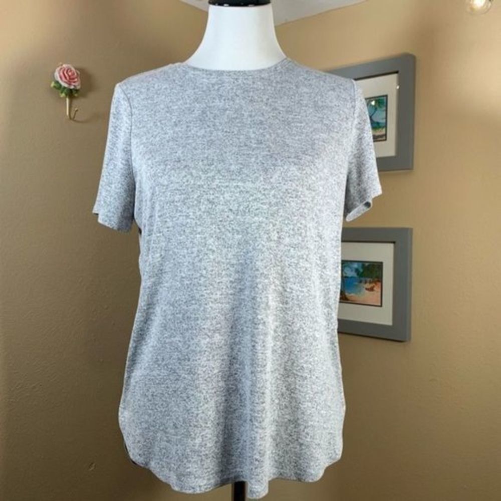 ANN TAYLOR | High Low Grey Sweater Tee - Women’s Petite Small